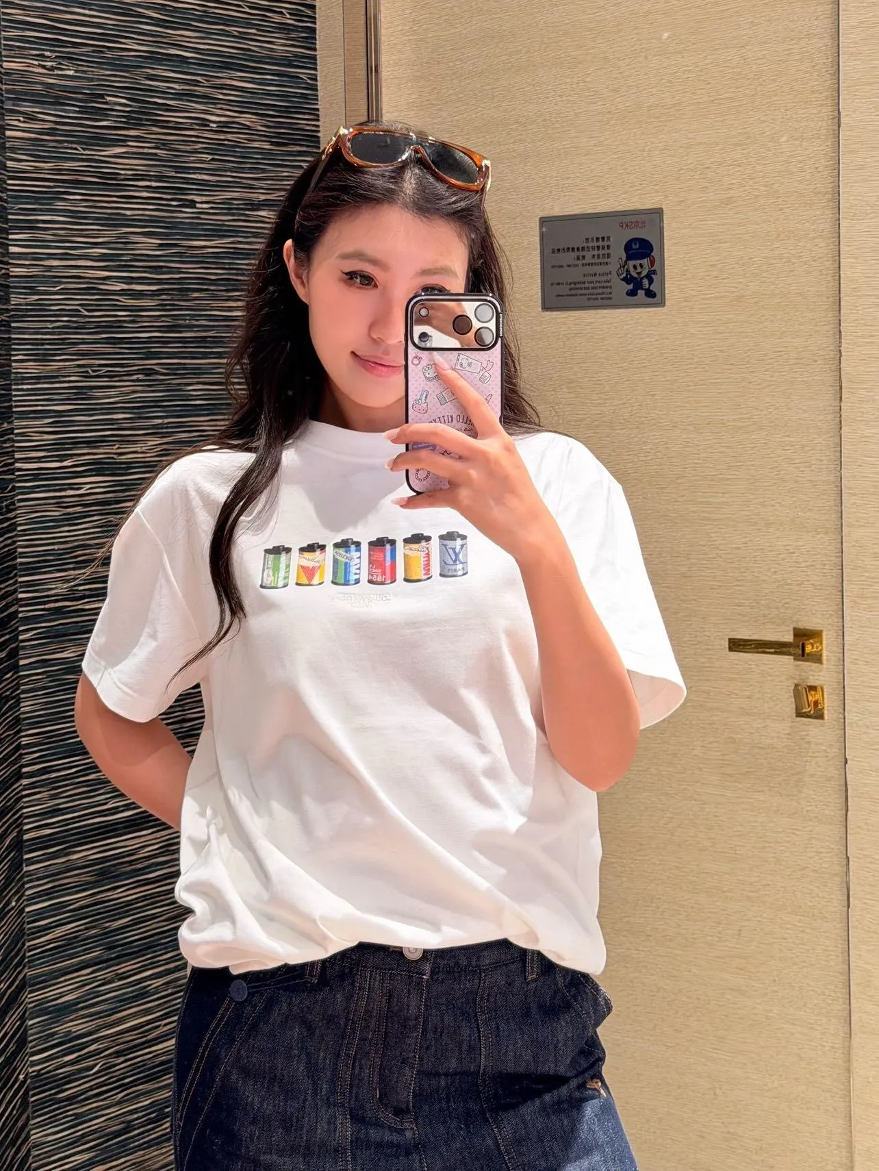 Louis Vuitton/Louis Vuitton Film Jar Printed Short Sleeves